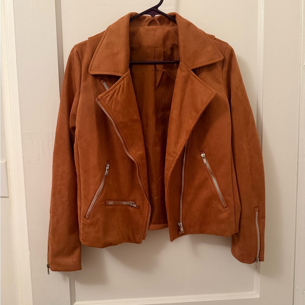 Women's Tan Suede Jacket